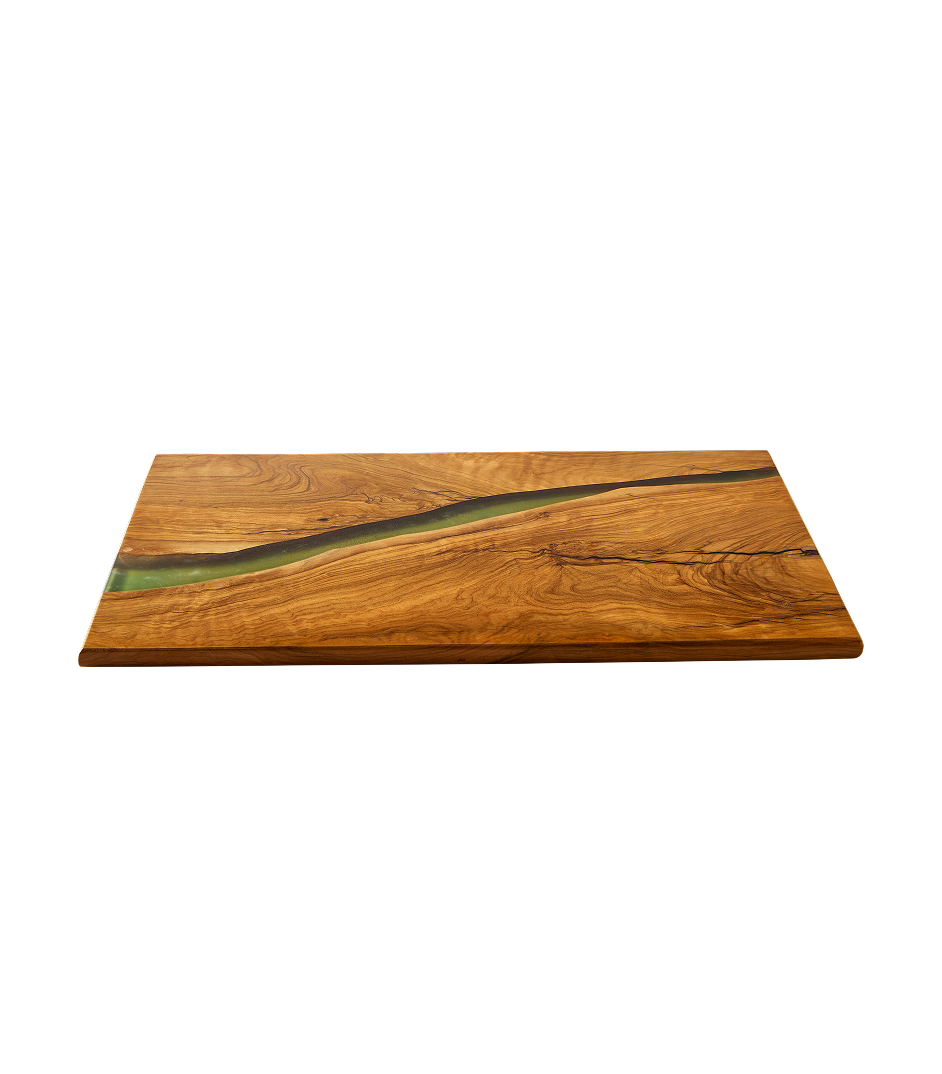 Olive Wood & Resin River Board