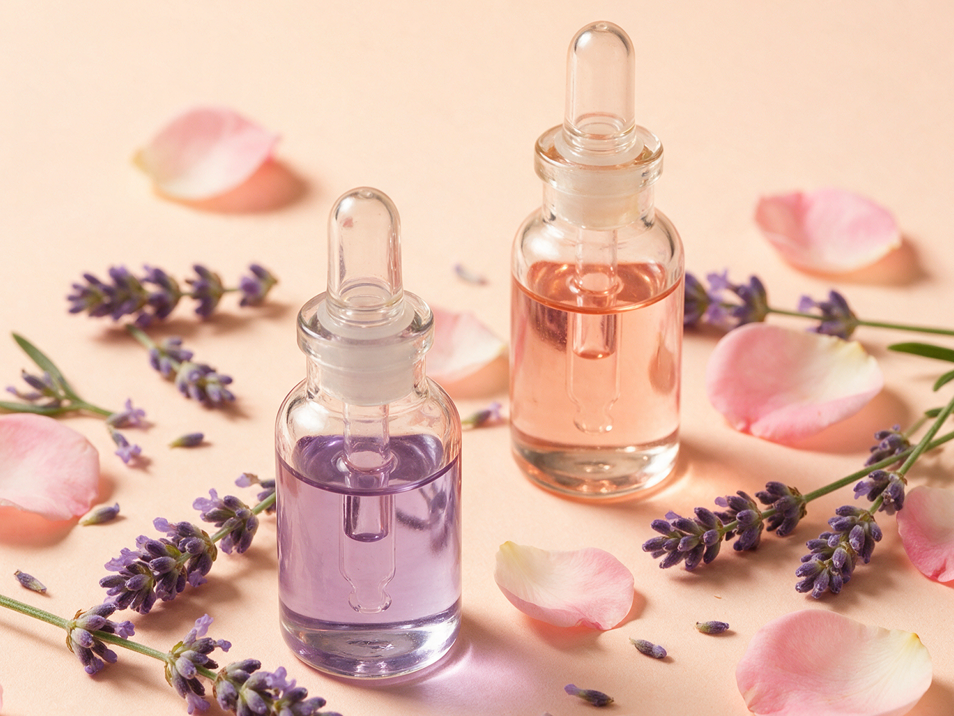 Lavender Oil & Rose Flower Oil 